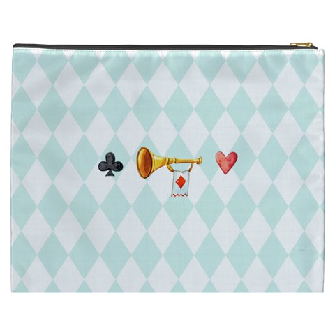 Personalized Alice In Wonderland Name Cosmetic Bag By Katy Back