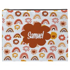 Personalized Cat Illustration Name Cosmetic Bag - Cosmetic Bag (XXXL)