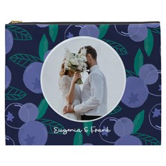 Personalized Fruit Couple Photo Names Cosmetic Bag - Cosmetic Bag (XXXL) Personalized Fruit Couple Photo Names Cosmetic Bag - Cosmetic Bag (XXXL)