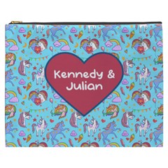 Personalized Unicorn Lovers Name Cosmetic Bag - Cosmetic Bag (XXXL)