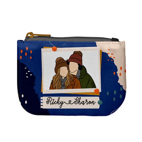 Personalized Photo Illustration Name Mini Coin Purse By Joe Front