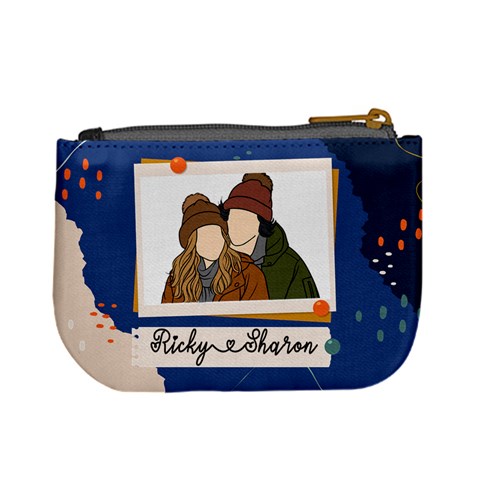 Personalized Photo Illustration Name Mini Coin Purse By Joe Back
