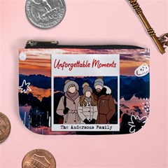 Personalized Trip Photo Illustration Name Mini Coin Purse