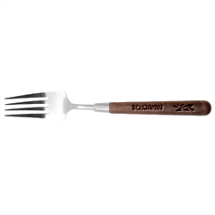 Personalized Flower Stainless Steel Fork with wooden Handle 