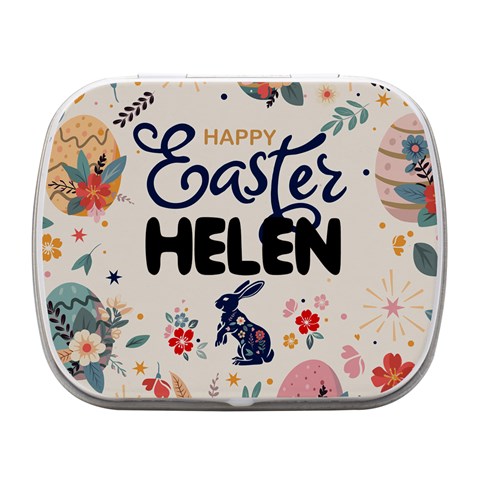 Personalized Easter Name Small Metal Box By Joe Front