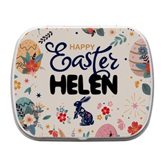 Personalized Easter Name Small Metal Box - Small Metal Box (White)