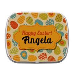 Personalized Easter Name Small Metal Box - Small Metal Box (White)