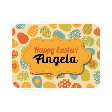 Personalized Easter Name Flip Top Metal Box By Joe Front