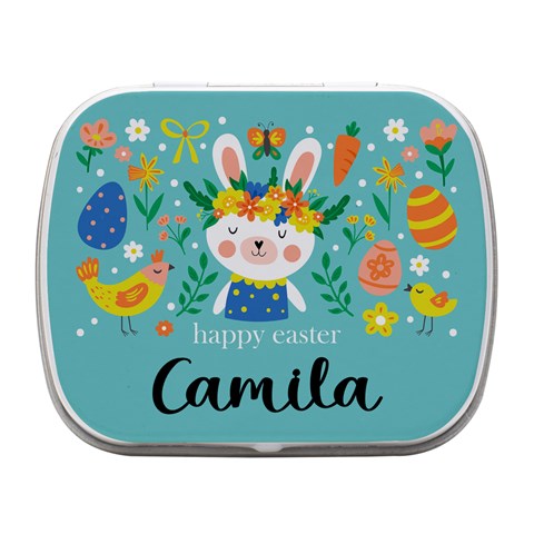 Personalized Easter Name Small Metal Box By Joe Front