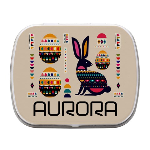 Personalized Easter Name Small Metal Box By Joe Front