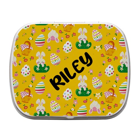 Personalized Easter Name Small Metal Box By Joe Front