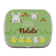 Personalized Easter Name Small Metal Box - Small Metal Box (White)