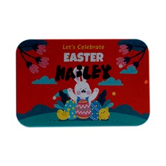 Personalized Easter Name Open Lip Metal Box - Open Lid Metal Box (Silver)  