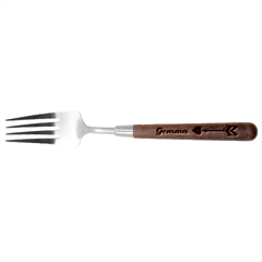 Personalized Heart Arrow Name Stainless Steel Fork with wooden Handle