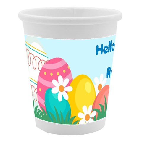 Personalized Easter Name Paper Cup By Katy Left