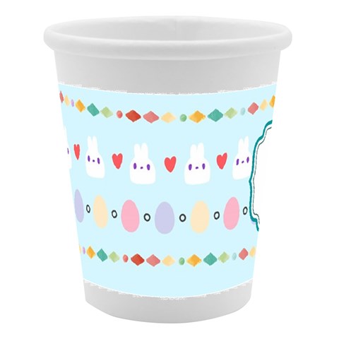 Personalized Easter Stripe Name Paper Cup By Katy Left