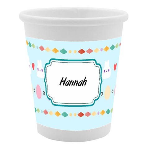 Personalized Easter Stripe Name Paper Cup By Katy Center