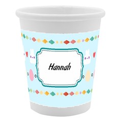 Personalized Easter Stripe Name Paper Cup