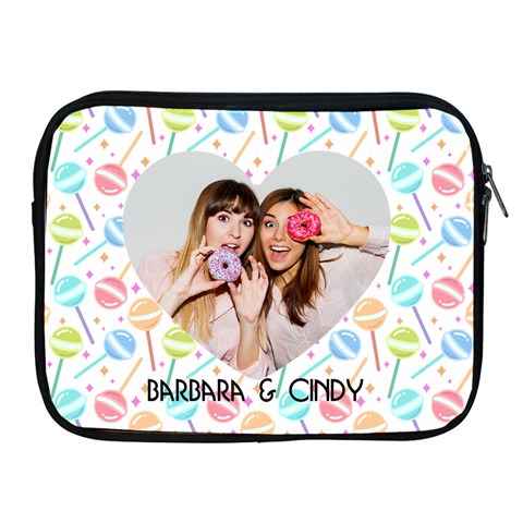 Candy Heart Personalized Name And Photo Ipad Case By Katy Front