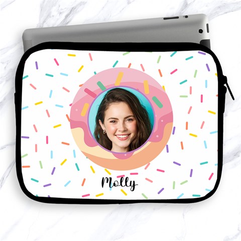 Donut Personalized Name And Photo Ipad Case By Katy Front