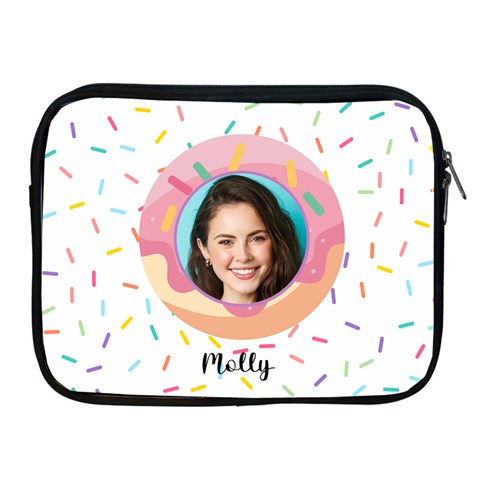 Donut Personalized Name And Photo Ipad Case By Katy Front