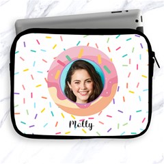 Donut Personalized Name and Photo IPad Case (2 styles) - Apple iPad Zipper Case