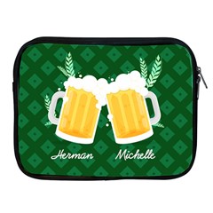 Beer Personalized Name IPad Case (2 styles) - Apple iPad Zipper Case