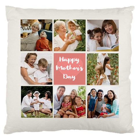 Personalized Photo Happy Mothers Day Large Cushion By Joe Front