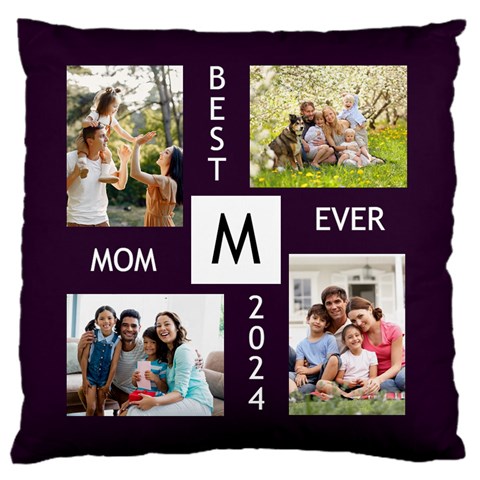 Personalized Best Ever Initial Flannel Cushion By Joe Front