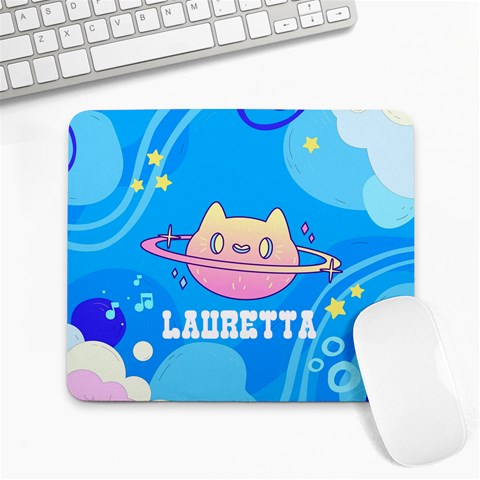 Cat Space Name Mousepad By Katy 9.25 x7.75  Mousepad - 1