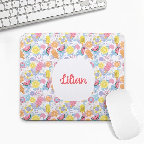 Summer Personalized Name Mousepad By Katy 9.25 x7.75  Mousepad - 1