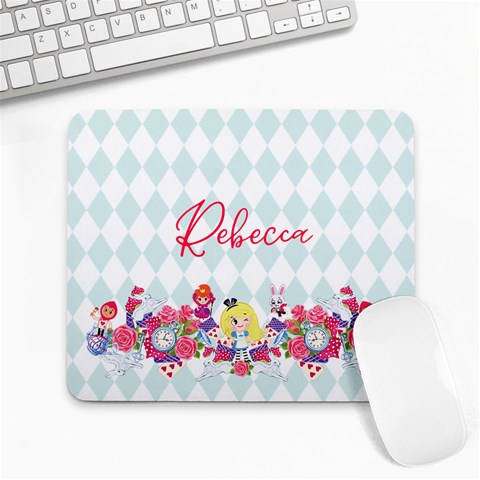 Alice In Wonderland Personalized Name Mousepad By Katy 9.25 x7.75  Mousepad - 1