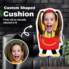 Personalized Photo in French Fries Chips Fast Food Style Custom Shaped Cushion - Cut To Shape Cushion Case Personalized Photo in French Fries Chips Fast Food Style Custom Shaped Cushion - Cut To Shape Cushion Case