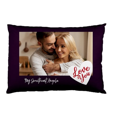 Personalized Photo Love You Any Text Pillow Case By Joe Back