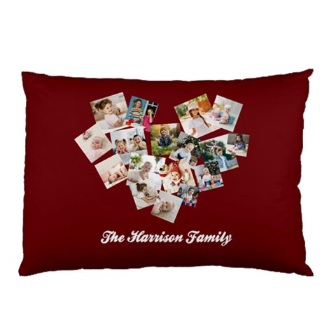 Personalized Photo Any Text Family Name Pillow Case By Joe Front