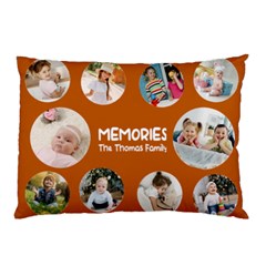 Personalized Photo Any Text Family Name Pillow Case - Pillow Case (Two Sides)