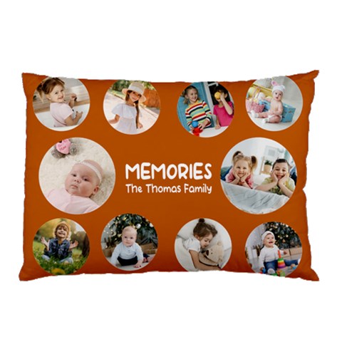 Personalized Photo Any Text Family Name Pillow Case By Joe Back