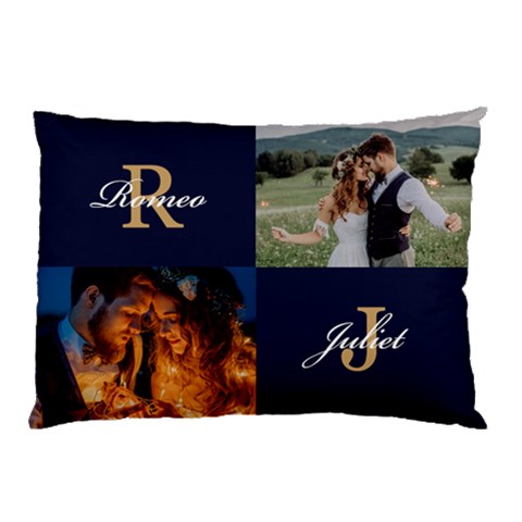 Personalized Photo Love Initial Name Pillow Case By Joe Front