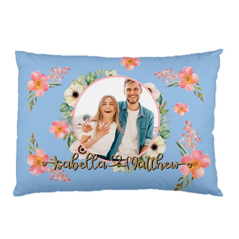 Personalized Photo Love Name Pillow Case By Joe Back