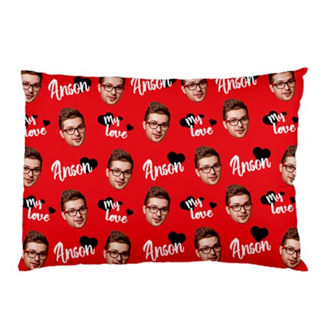 Personalized Photo Many Face Head Name Pillow Case By Joe Front
