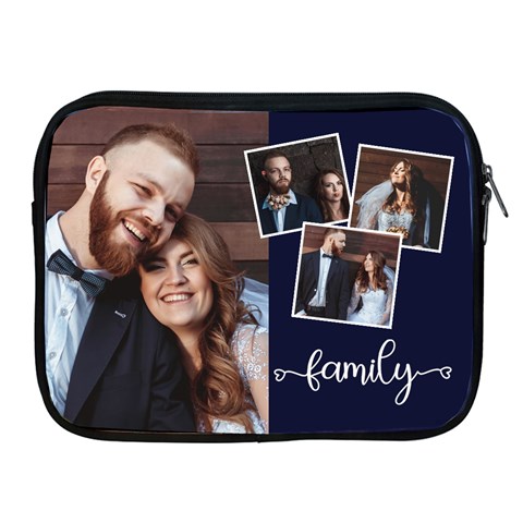 Personalized Wedding Couple Photo Any Text Ipad Zipper Case By Joe Front