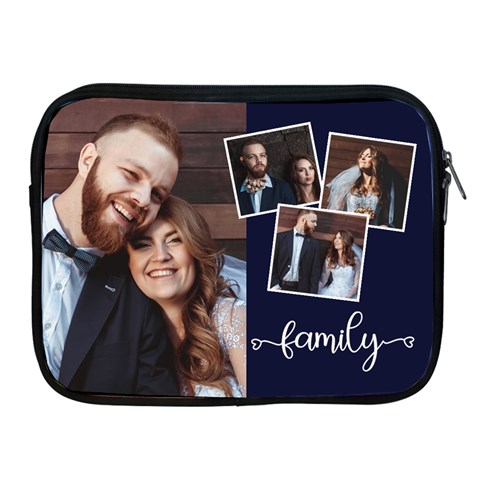 Personalized Wedding Couple Photo Any Text Ipad Zipper Case By Joe Front