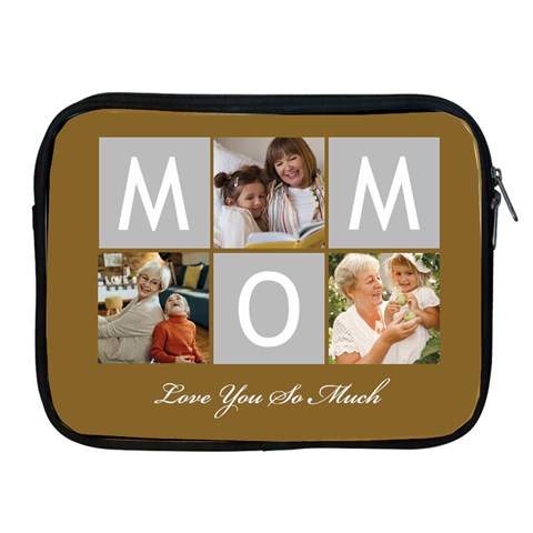 Personalized Mom Love You So Much Photo Ipad Zipper Case By Joe Front