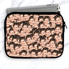 Personalized Photo Many Face Head Name iPad Zipper Case - Apple iPad Zipper Case