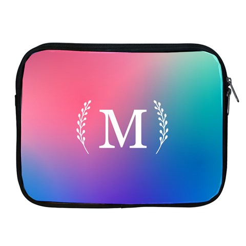 Personalized Initial Ipad Zipper Case By Joe Front
