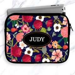 Personalized Floral Name iPad Zipper Case - Apple iPad Zipper Case