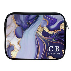 Personalized Initial Name Marble iPad Zipper Case - Apple iPad Zipper Case