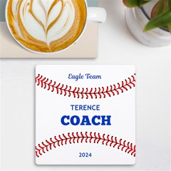 Personalized Baseball Team Name Position Year UV Print Square Tile Coaster - UV Print Square Tile Coaster 