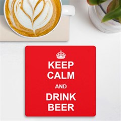 Personalized Keep Calm Any Text UV Print Square Tile Coaster - UV Print Square Tile Coaster 