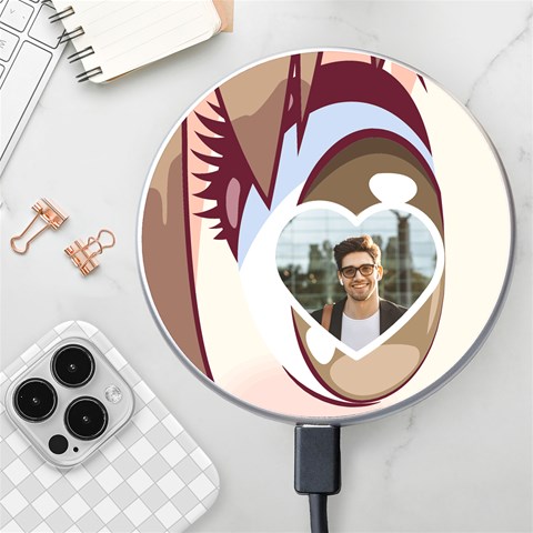 Personalized Anime Eye Name Wireless Fast Charger By Katy Front